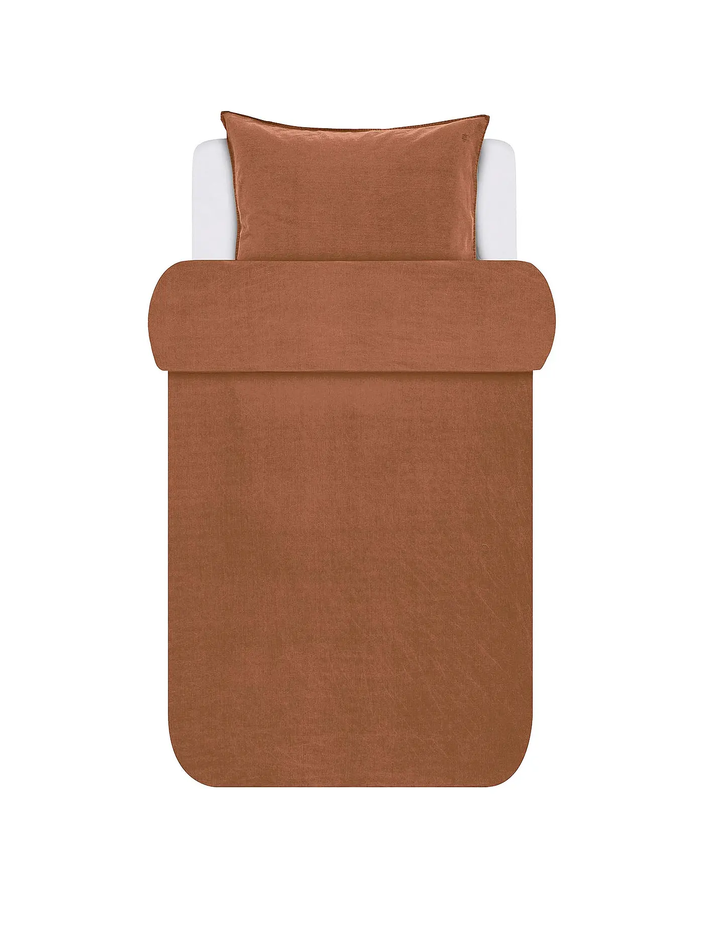 MARC O'POLO HOME | Perkal Bettwäsche SENJA 70x90cm / 140x200cm Walnut | camel